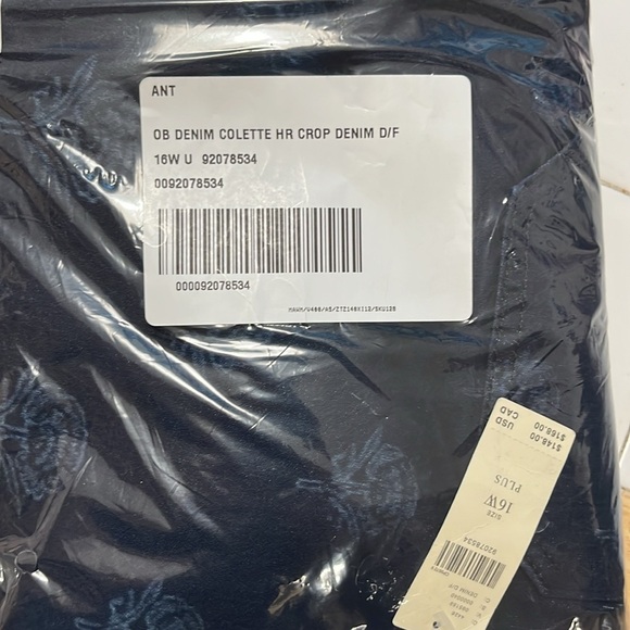 Anthropologie The Colette Cropped Wide-Leg Jeans Size 16W NWT - Picture 7 of 16